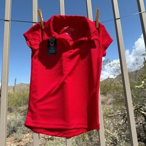 ⬇️NWOT. Nautica Red Polo Shirt Vibrant Short-Sleeve Top